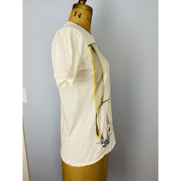 Vintage 1989 NKOTB Jordan Knight New Kids On The Block T-shirt Size M Thrashed - Picture 7 of 13